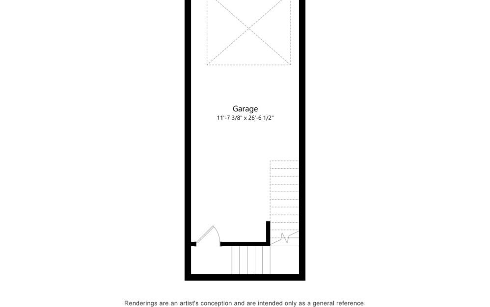 B2G - 2 bedroom floorplan layout with 2 bathrooms and 1216 square feet (Floor 2, 2D)